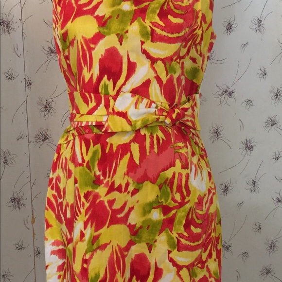 💥Tropical Print  Ralph Lauren Sheath Dress💥Sz 10 - Picture 2 of 7